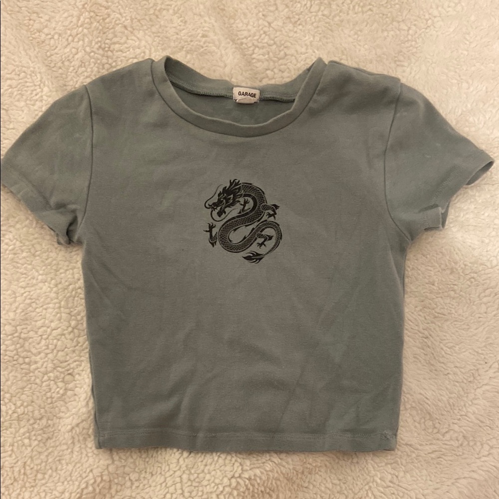 Garage Dragon Graphic Tee - Green
